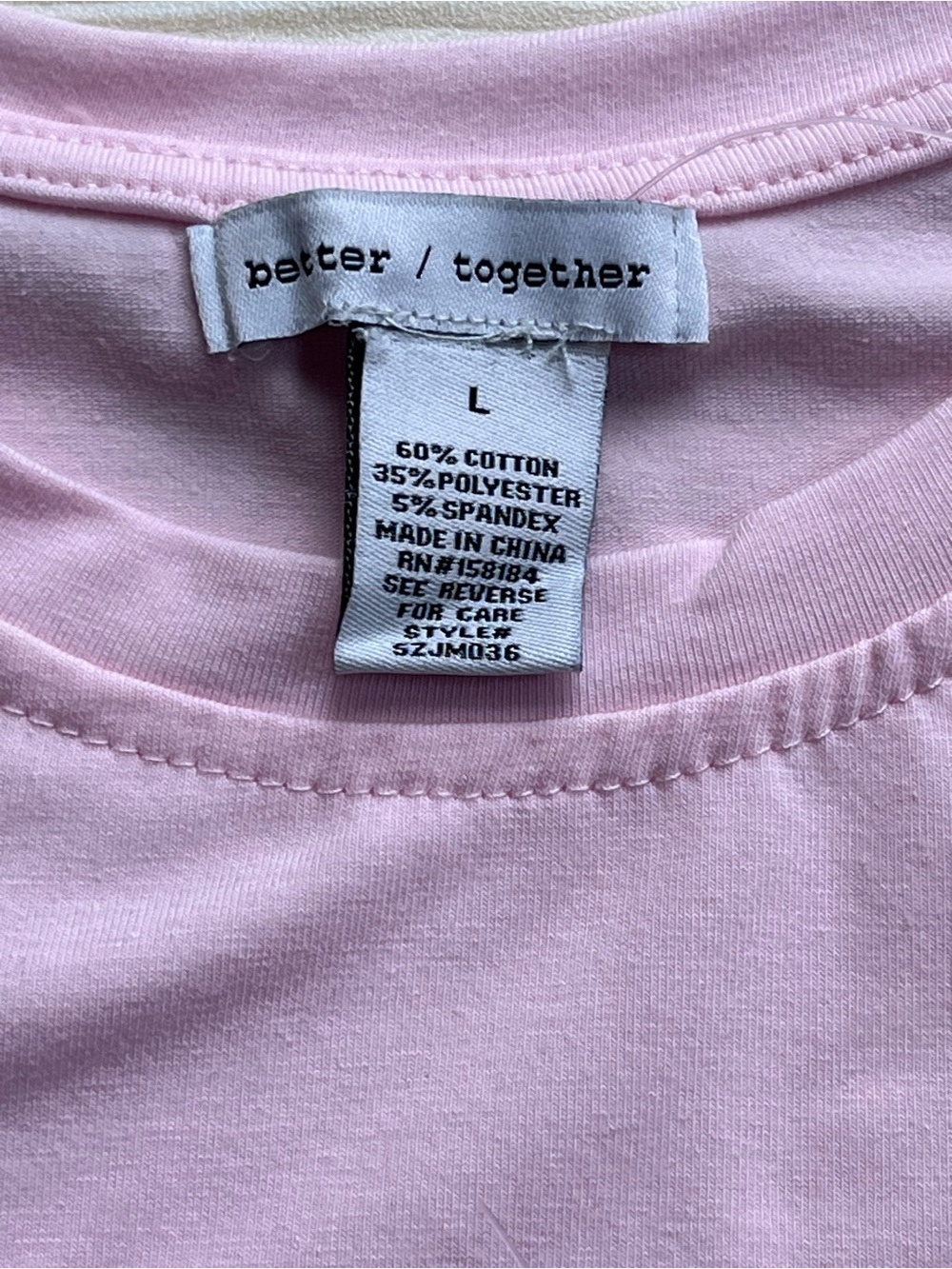 Better Together Crew Neck Short Sleeve Tee – Pink - Picture 3 of 6